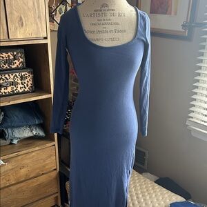 Old Navy Classic Blue Long Sleeve Dress - XS